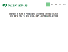 Tablet Screenshot of bowengineering.com